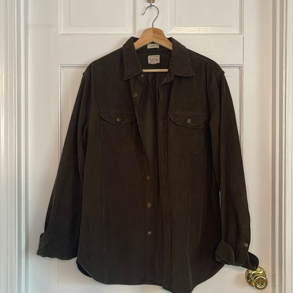 J. Crew Garment-dyed Corduroy Workshirt